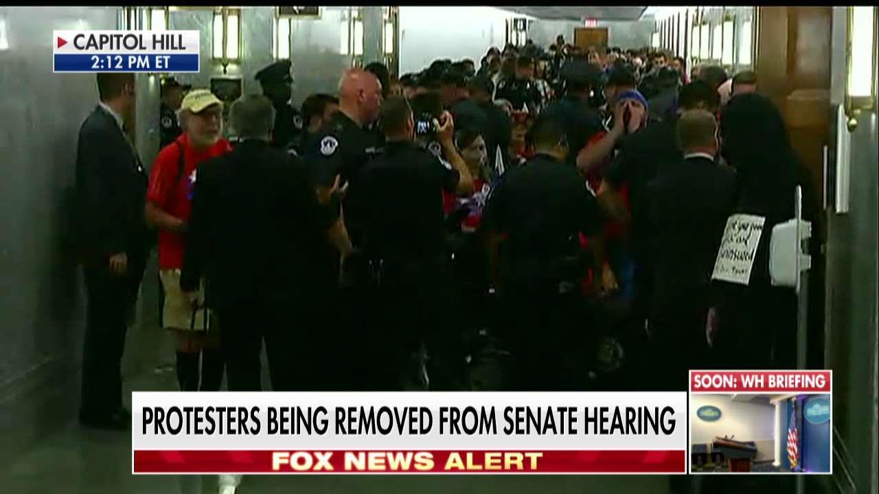 Yelling Protesters Removed From Senate Health Care Hearing