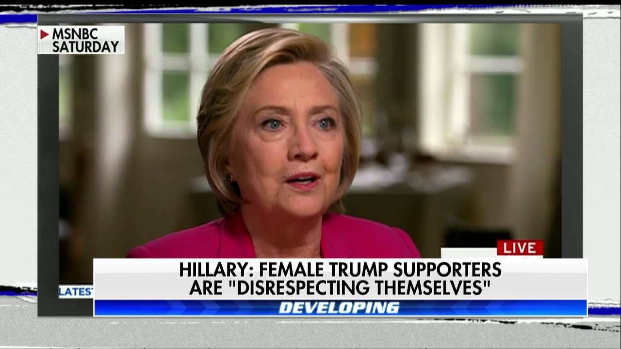 Clinton Rips Female Trump Supporters Fox News Video 4900