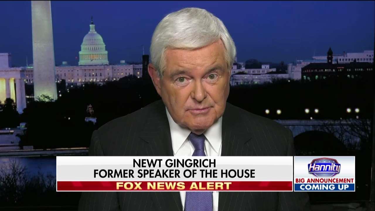 Gingrich slams Clinton for her anthem remarks