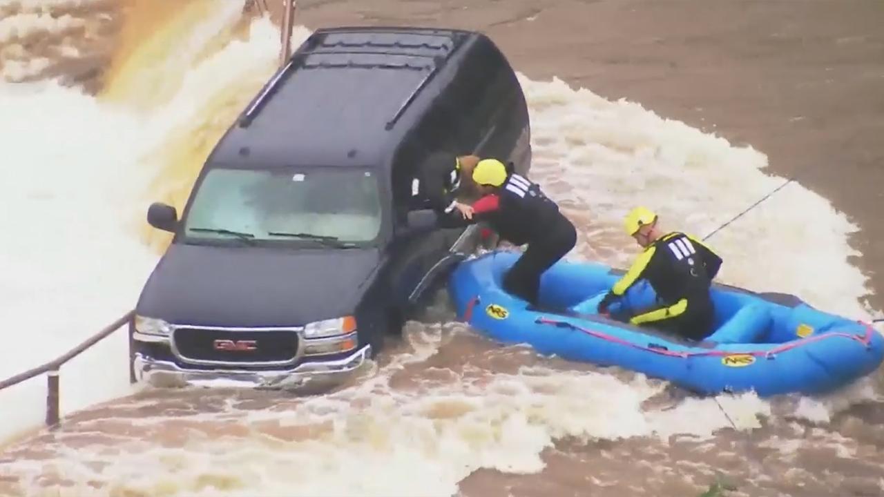 Dramatic water rescue caught on camera in Oklahoma City