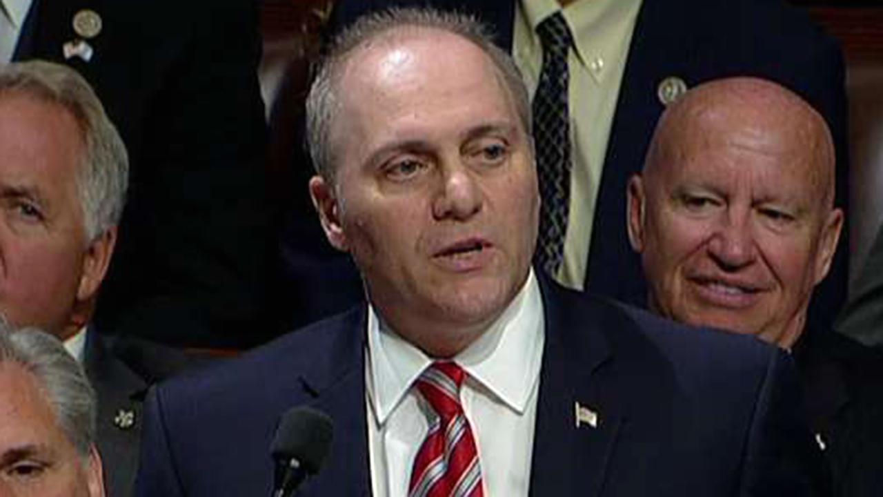 Rep. Scalise returns to work, addresses House chamber