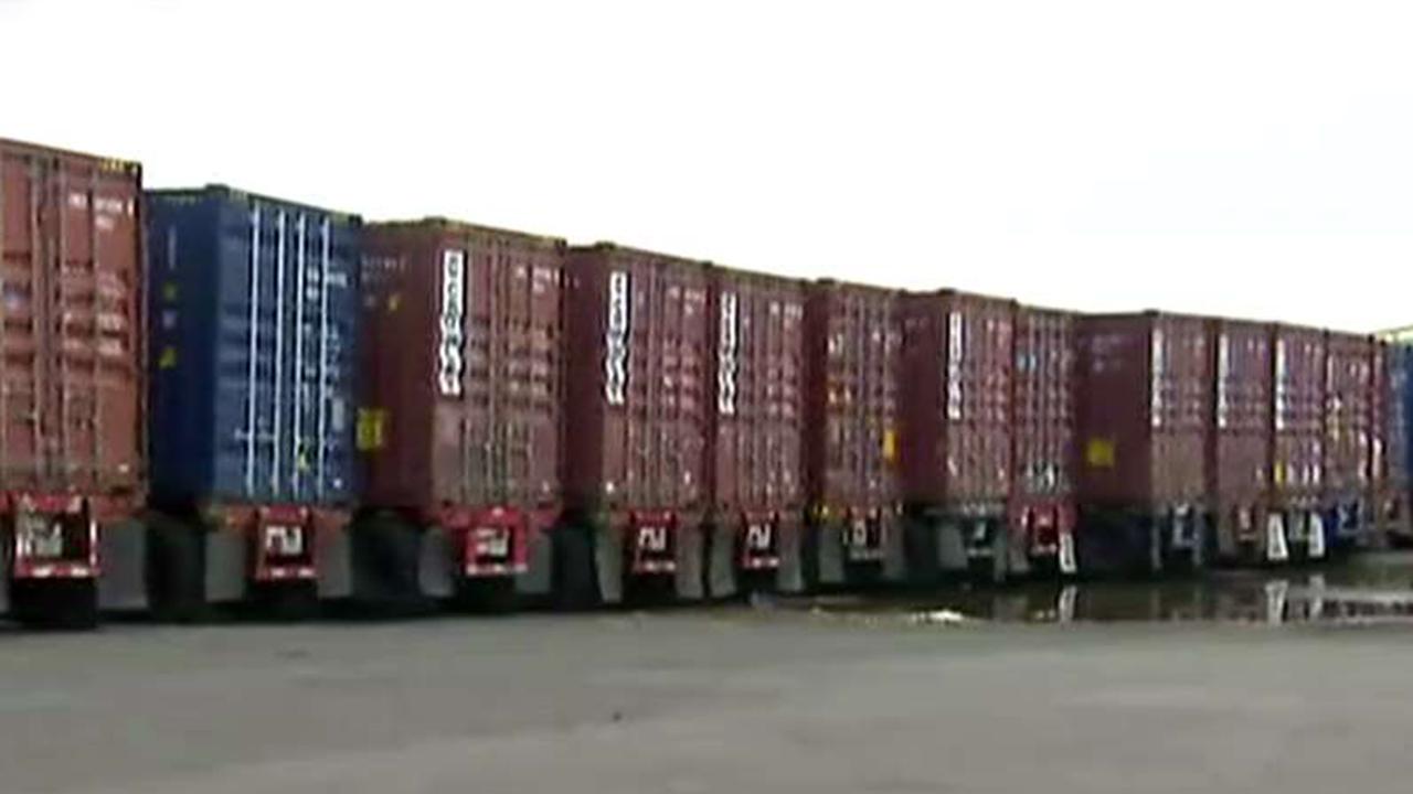 Containers filled with supplies stuck in Puerto Rican ports