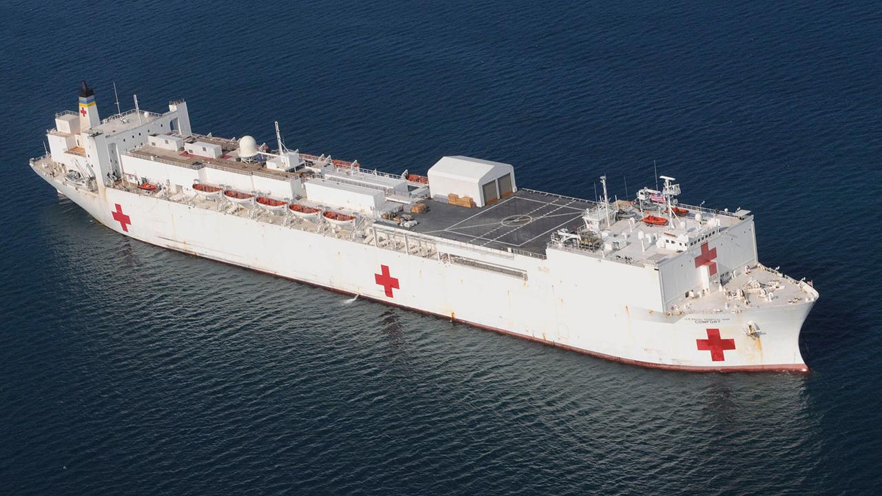 Navy hospital ship deployed to Puerto Rico