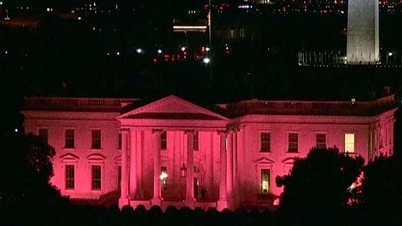 White House goes pink for Breast Cancer Awareness Month