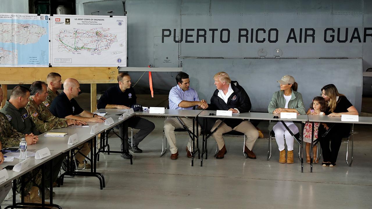 Trump briefed in Puerto Rico on hurricane response
