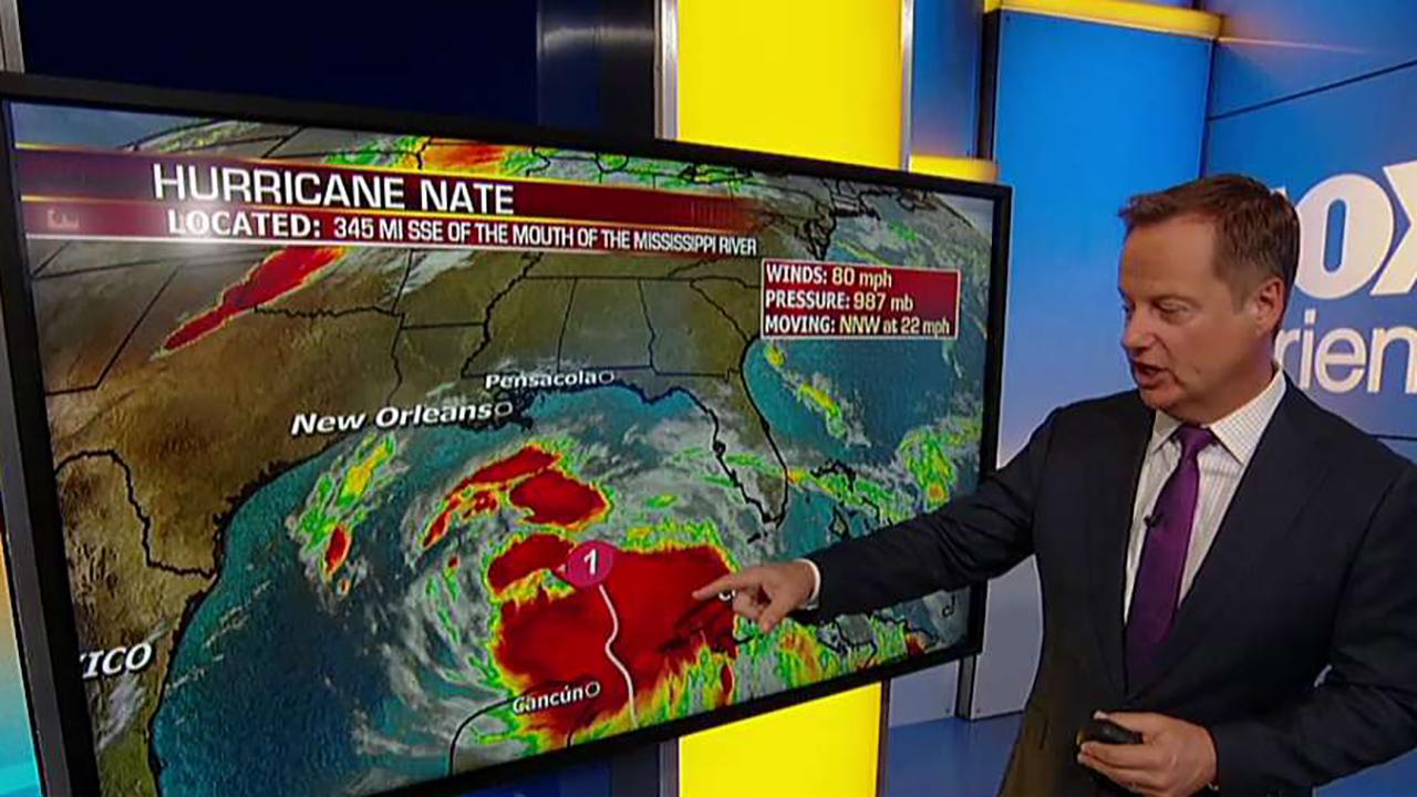 Nate expected to arrive in the Gulf by Saturday evening