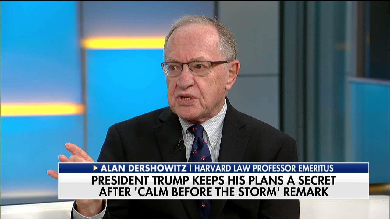 Alan Dershowitz Trumps Calm Before The Storm Is Warning To Iran North Korea Fox News Video 5369