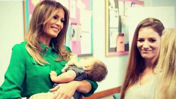 First lady visits infant addiction recovery center in WVa