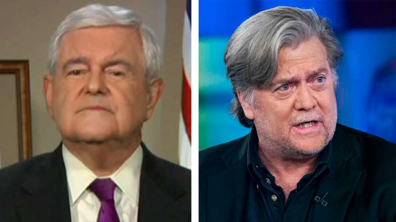 Newt Gingrich: Steve Bannon has the 'wrong strategy'