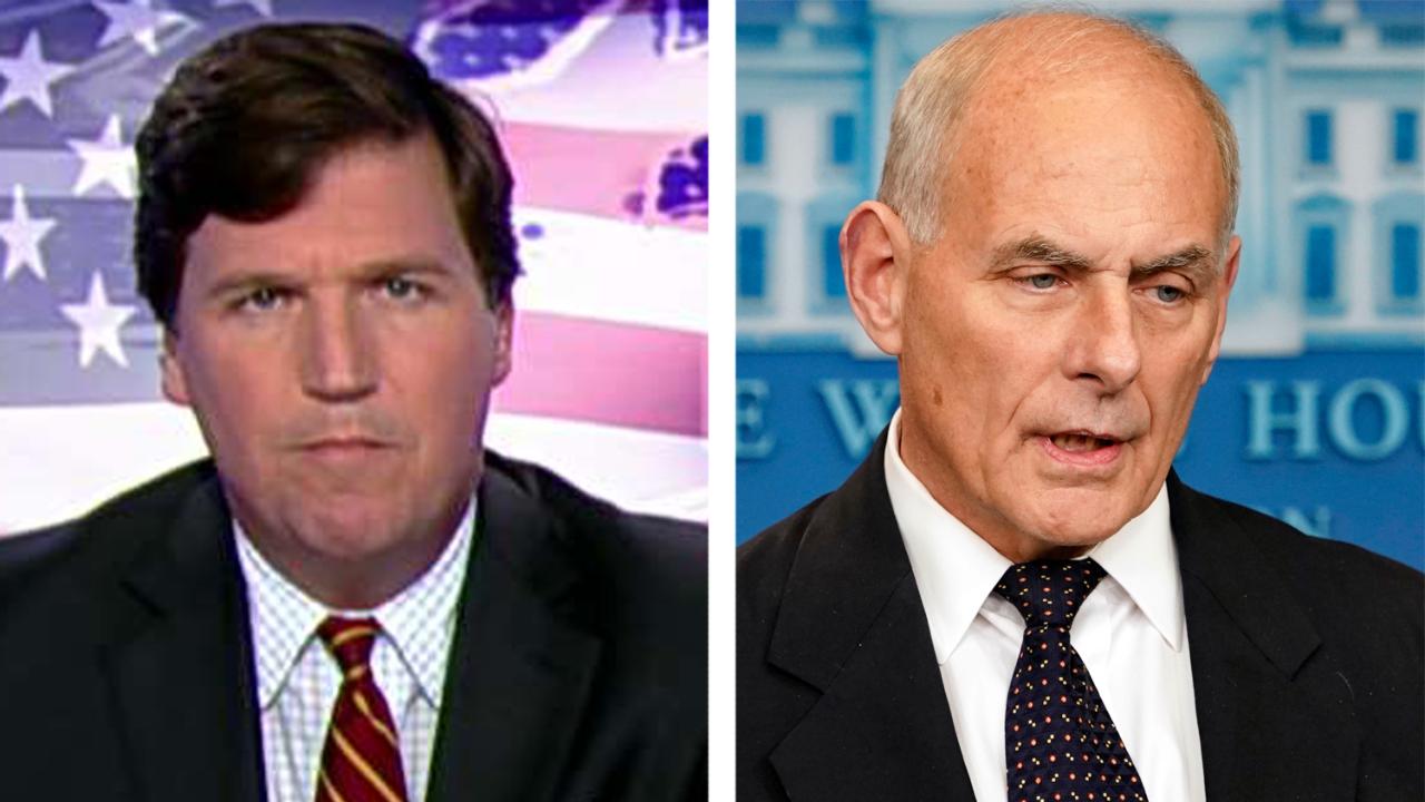 Tucker: Kelly's words echoed a better age, the left attacked