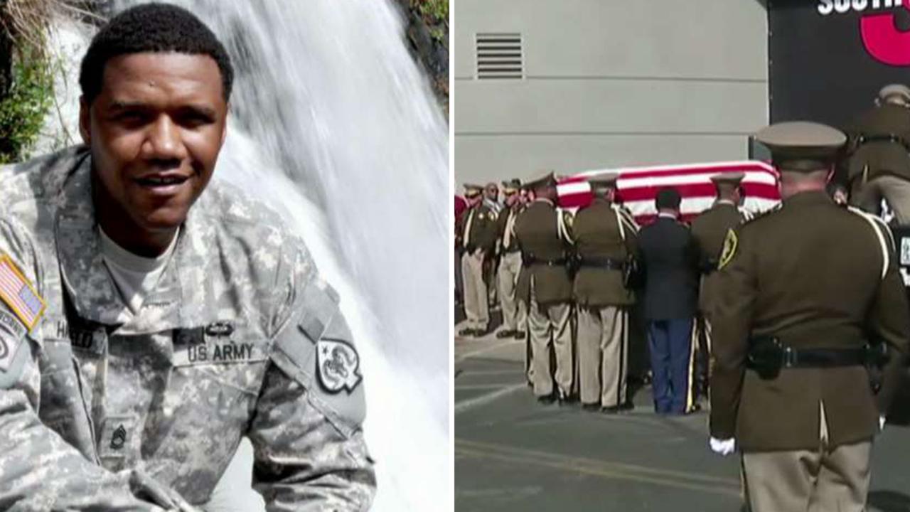 Funeral held for officer killed in Las Vegas shooting