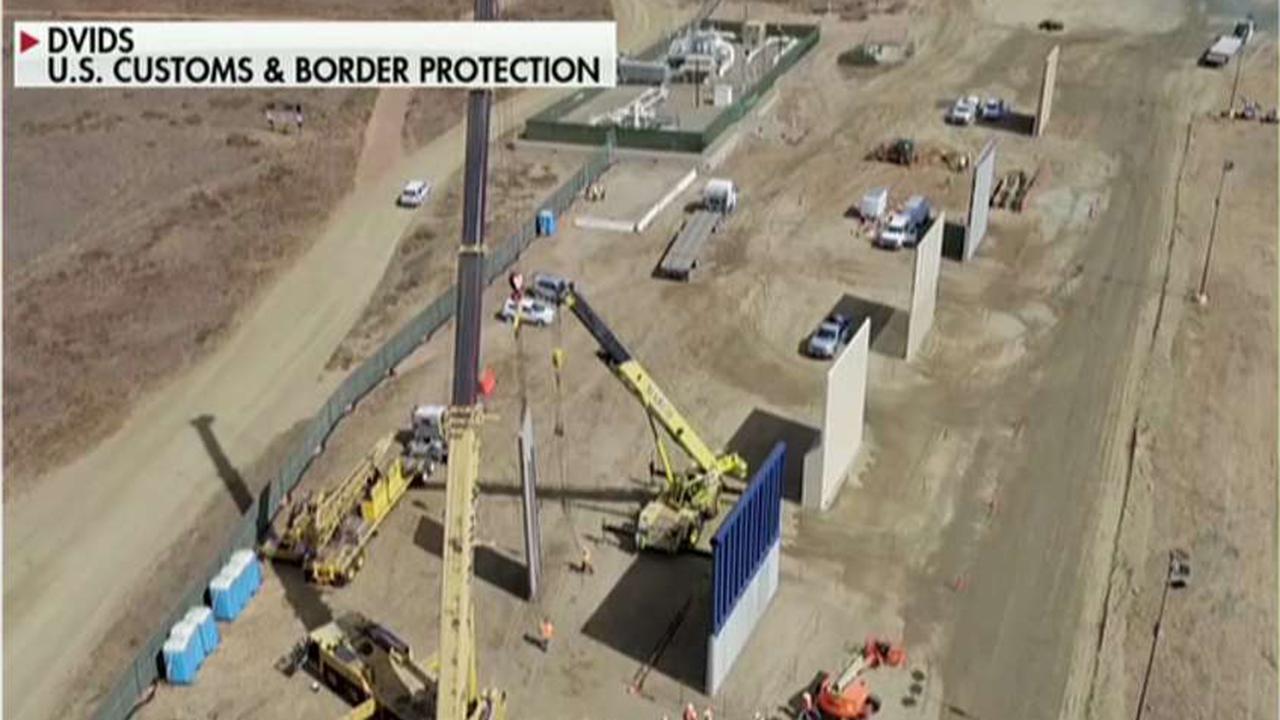 Border wall prototypes revealed