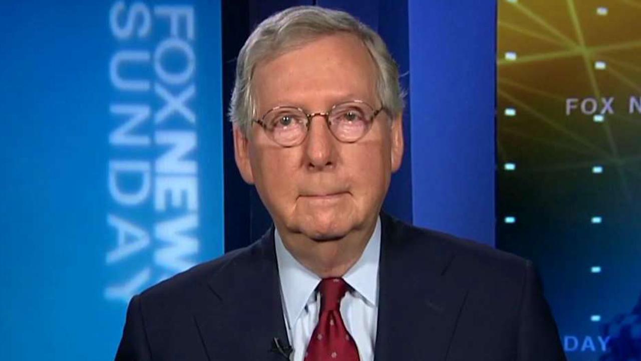 Mitch McConnell on his united front with President Trump