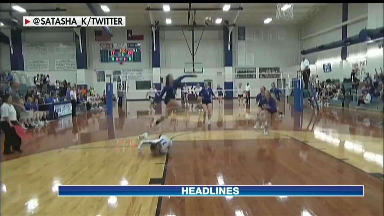 Superhuman High School Volleyball Play Saves Lost Cause Ball