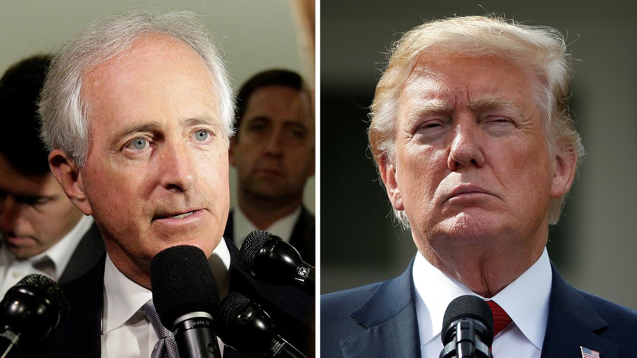 Corker: Everybody sees through Trump's 'attempted bullying'