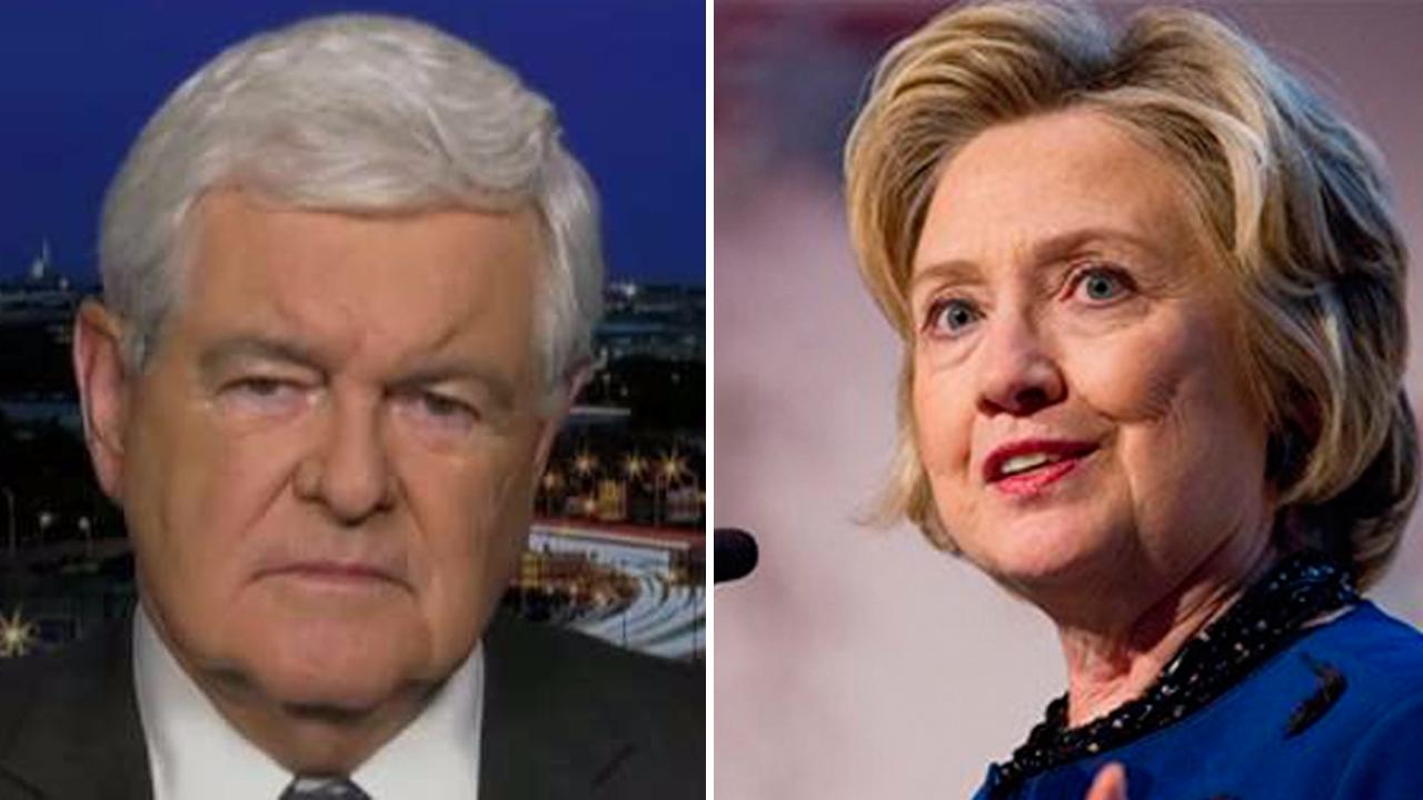 Newt Gingrich on Hillary's scandals, Mueller's grand jury