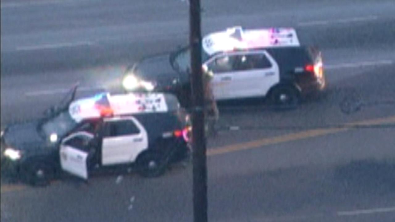 Cop shoots at stolen police SUV during wild chase
