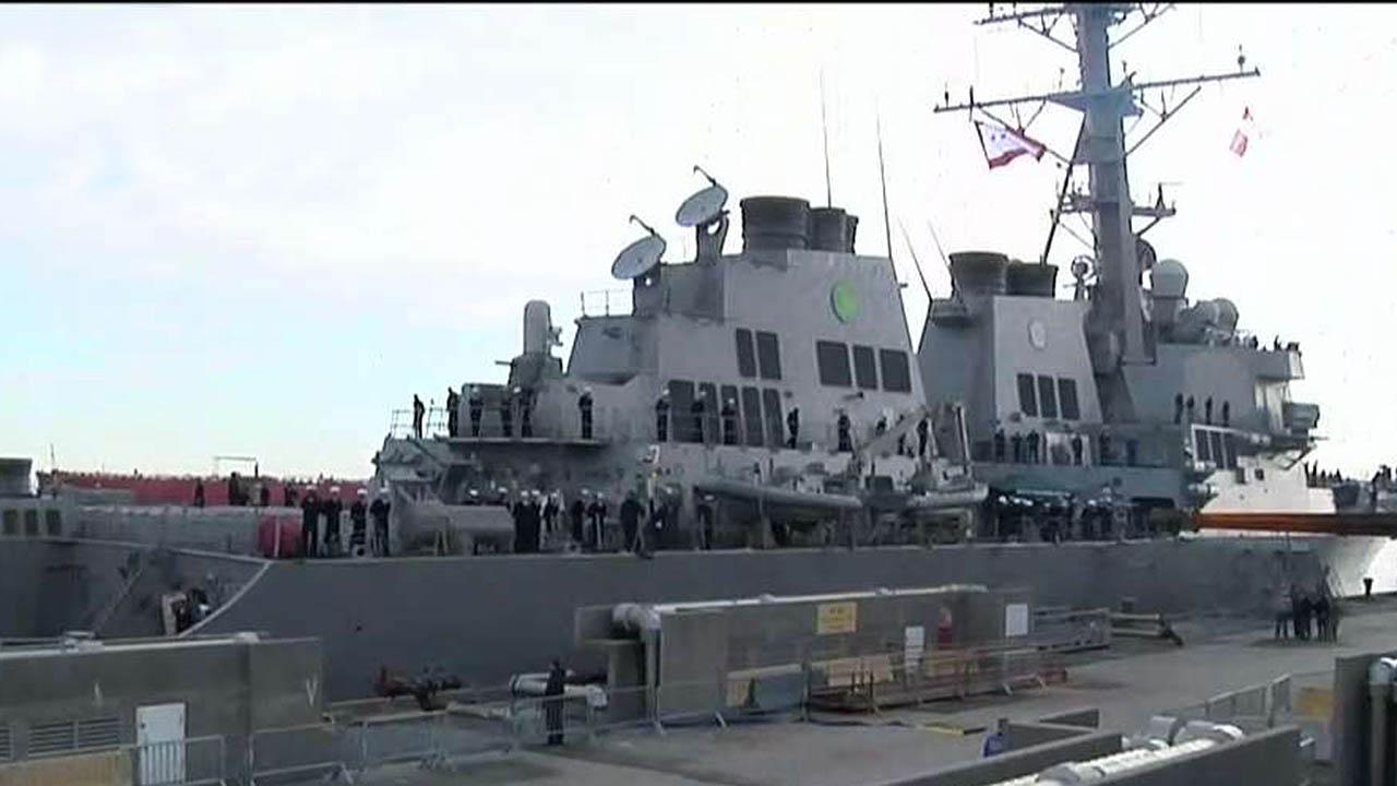 Navy ships bring 700 sailors to NYC for Veterans Day weekend