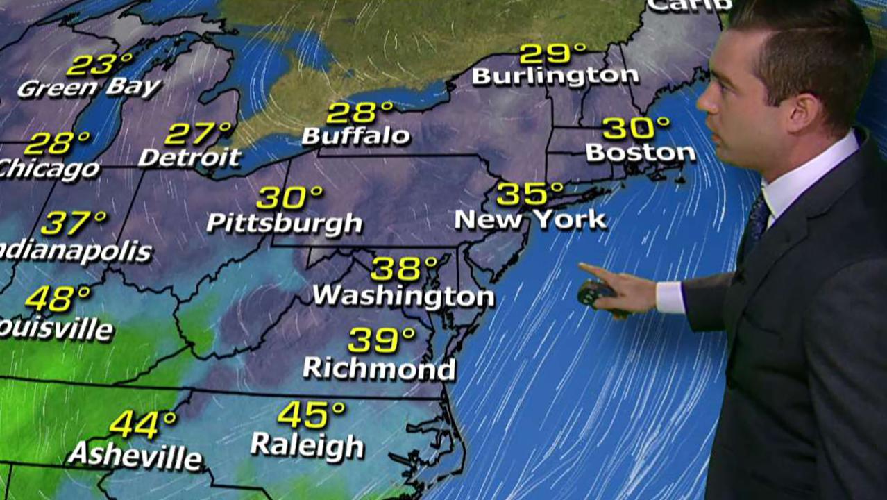 Cold front hits the Midwest and Northeast US