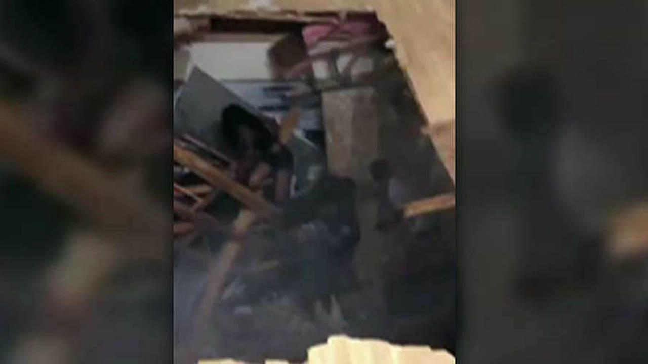 Apartment floor collapses during college party