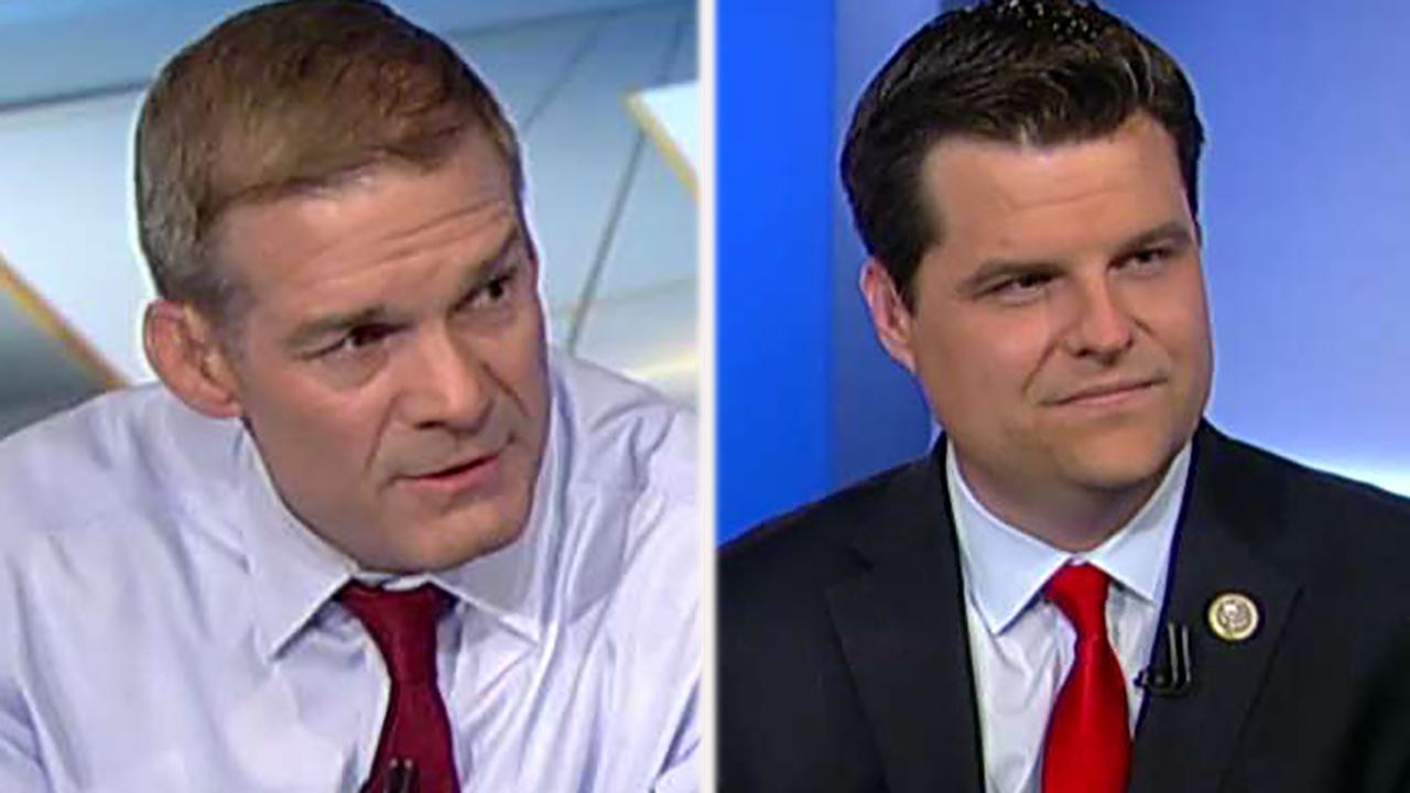 Reps. Jordan, Gaetz call for a special counsel on Clinton