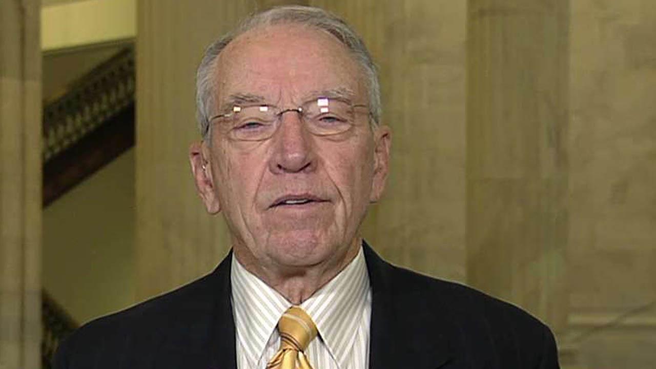 Sen. Grassley on probing political interference in DOJ, FBI