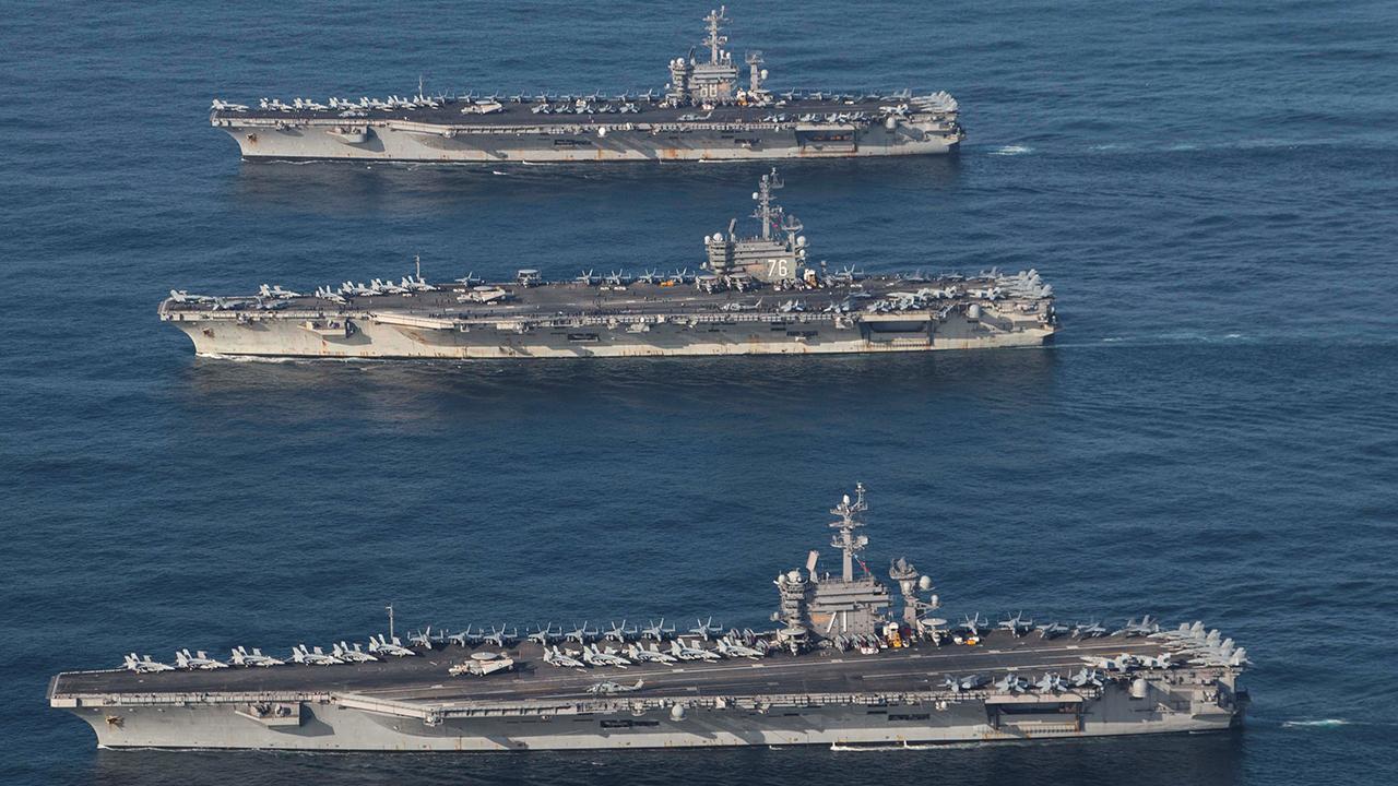 Armada of US naval firepower gathers off Korean peninsula