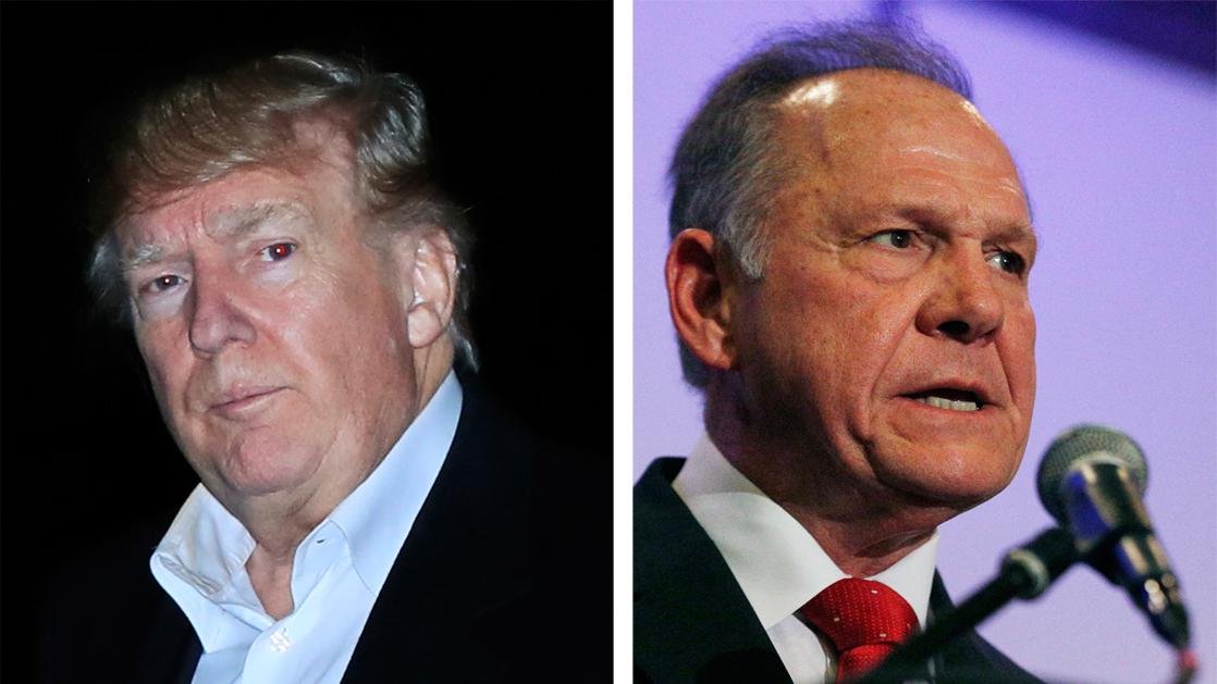 President Trump ignores shouted questions about Roy Moore