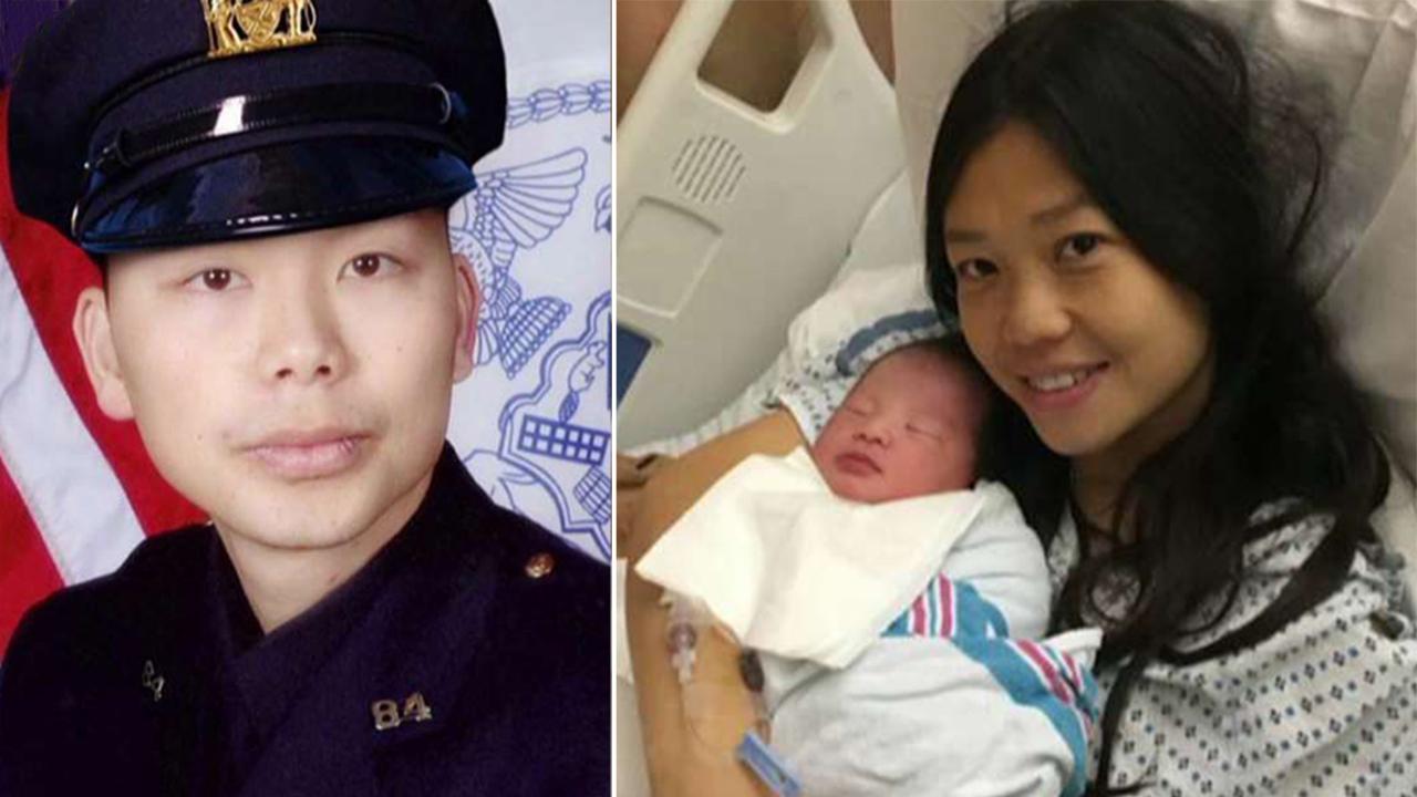 NYPD widow gives birth to husband's baby 3 years after death