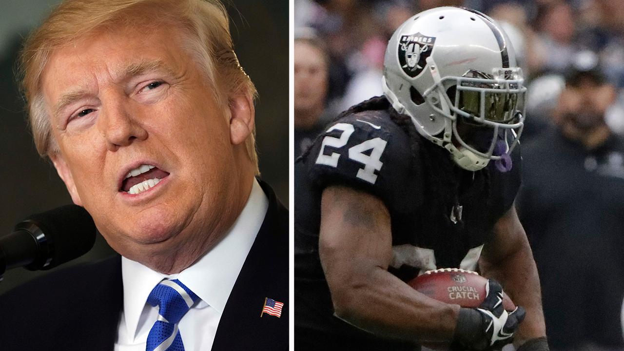 Trump tweets NFL should suspend Lynch for anthem actions