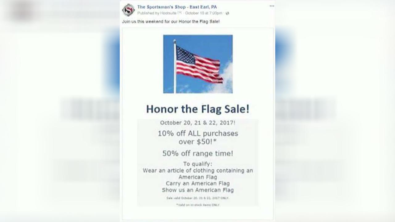 Small business' ads silenced because shop sells guns