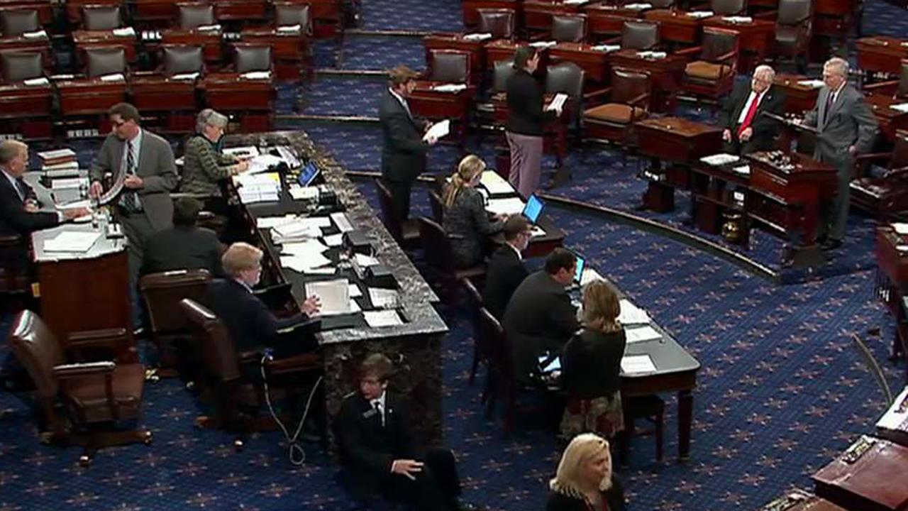 Senate GOP rewriting tax bill to appease deficit hawks