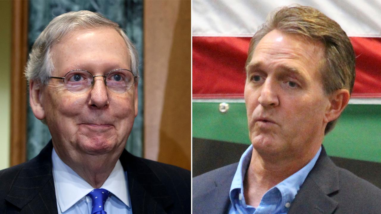 McConnell says he has tax bill votes, Flake is on board