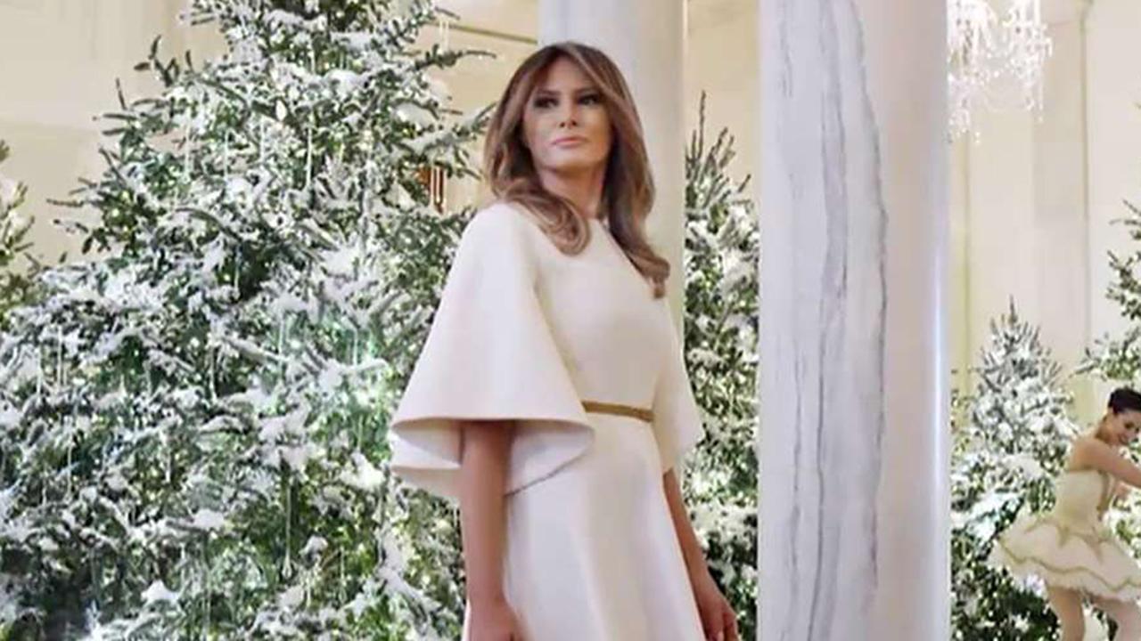 Melania mocked over White House Christmas decorations