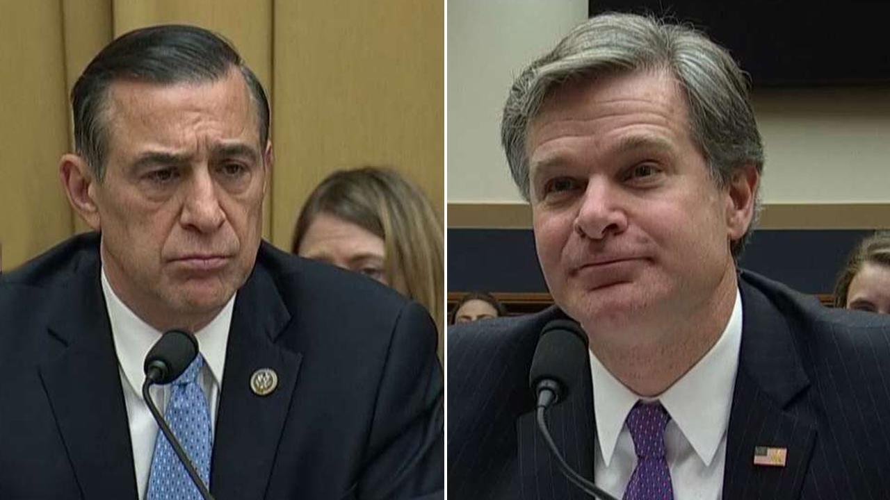 Wray on cooperating with lawmakers, DOJ on Strzok texts