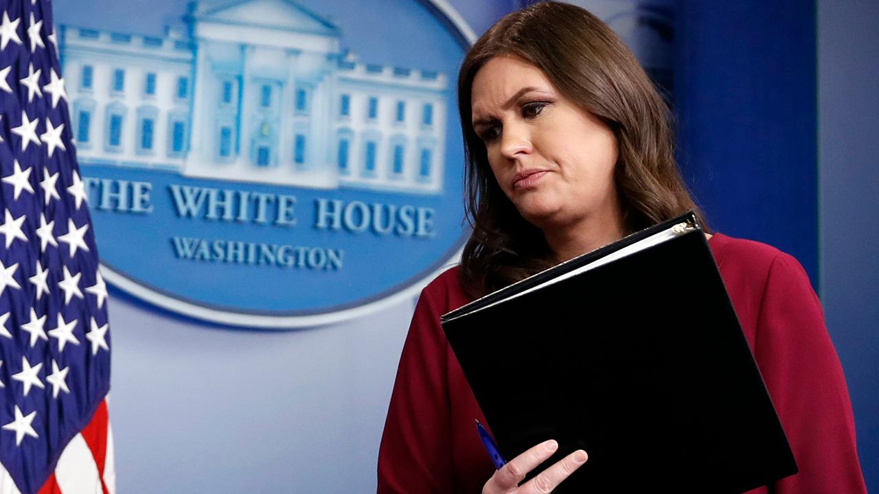 Sarah Sanders spars with reporters at White House briefing
