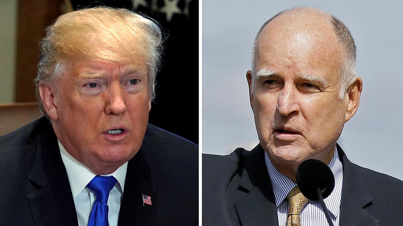 Gov. Brown, President Trump butt heads over immigration
