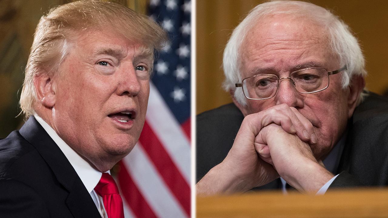 Trump, Sanders clash on Twitter over new tax law