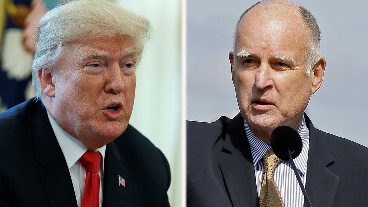 Gov. Brown butts heads with President Trump over immigration