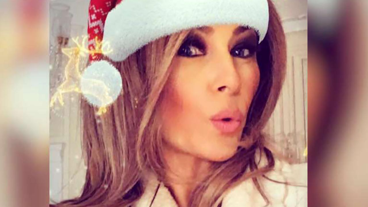 Melania Trump slammed for festive photo
