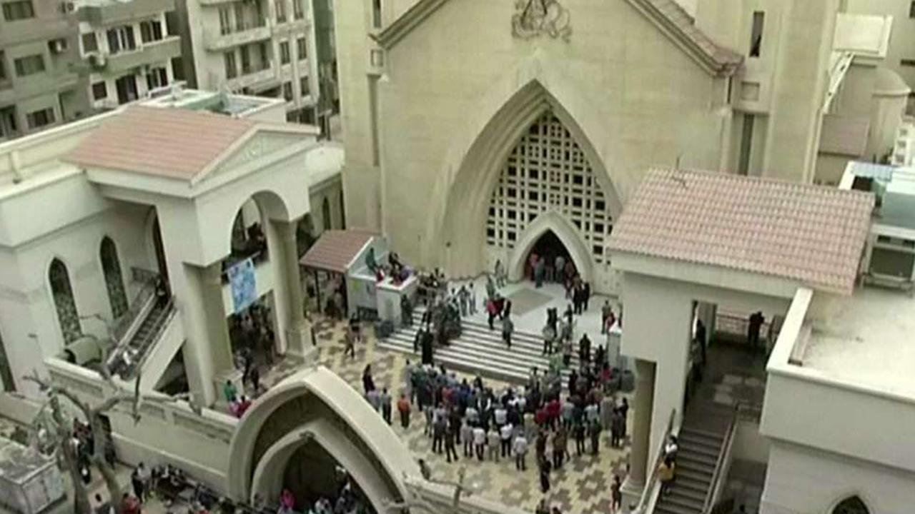 At least 10 killed in attack outside Coptic church in Cairo