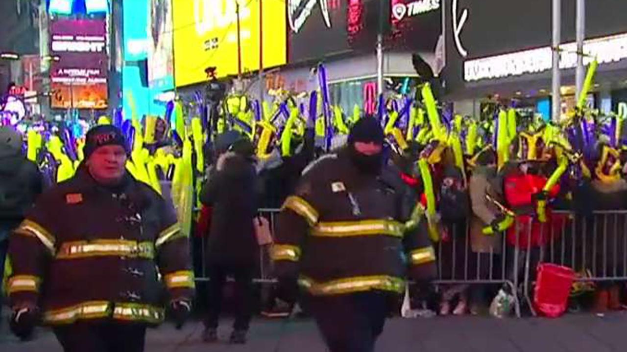 Massive New Year's Eve security in Times Square