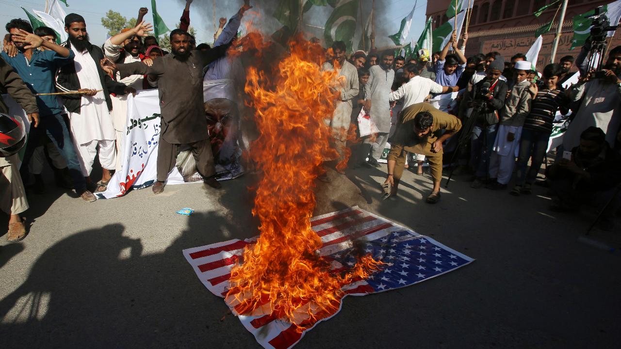 Mass protests in Pakistan in response to Trump tweet