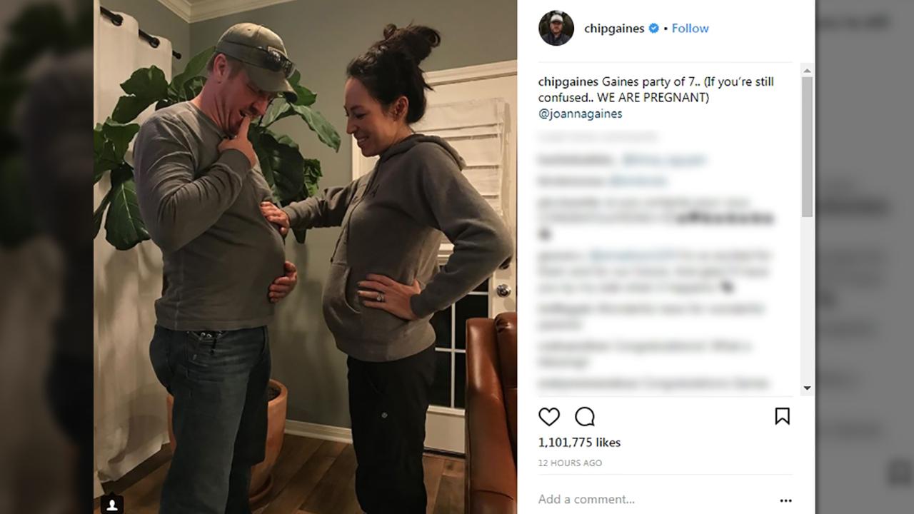 'Fixer Upper' stars Chip and Joanna Gaines are pregnant