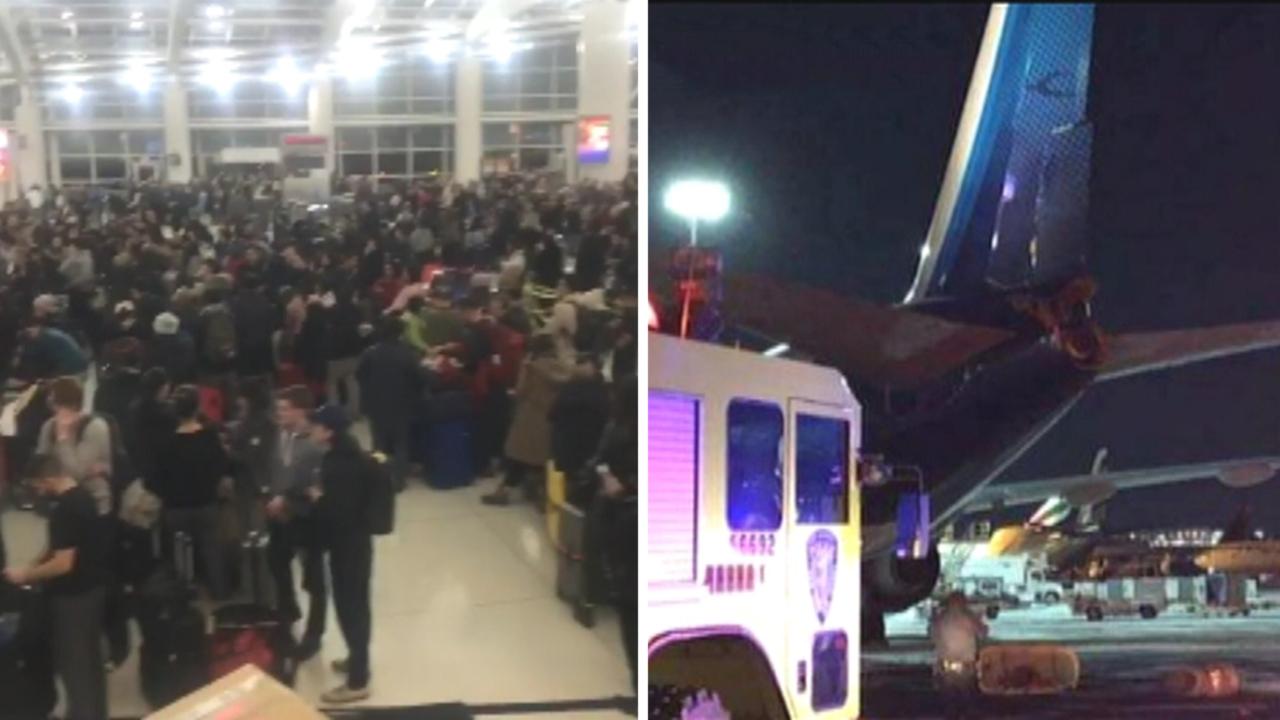 Thousands stranded amid travel chaos at JFK airport