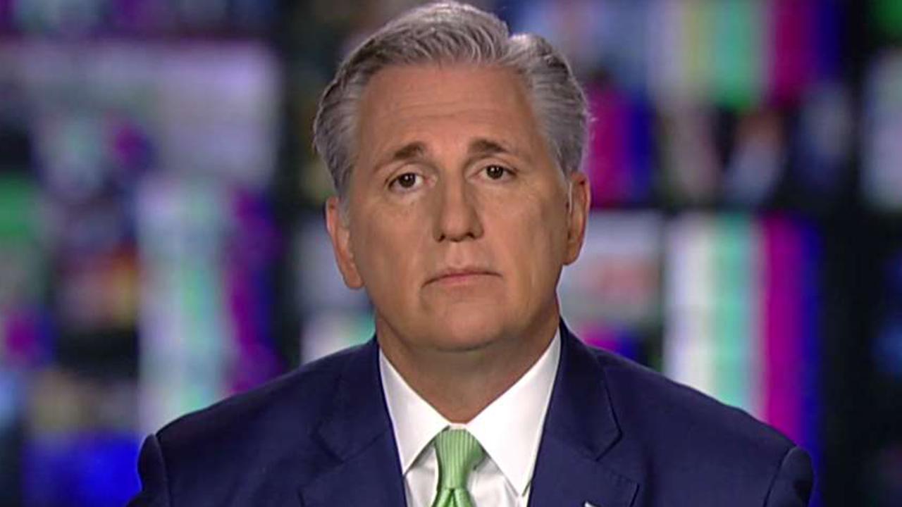 House majority leader discusses meeting with President Trump and GOP leaders on 'Sunday Morning Futures.'