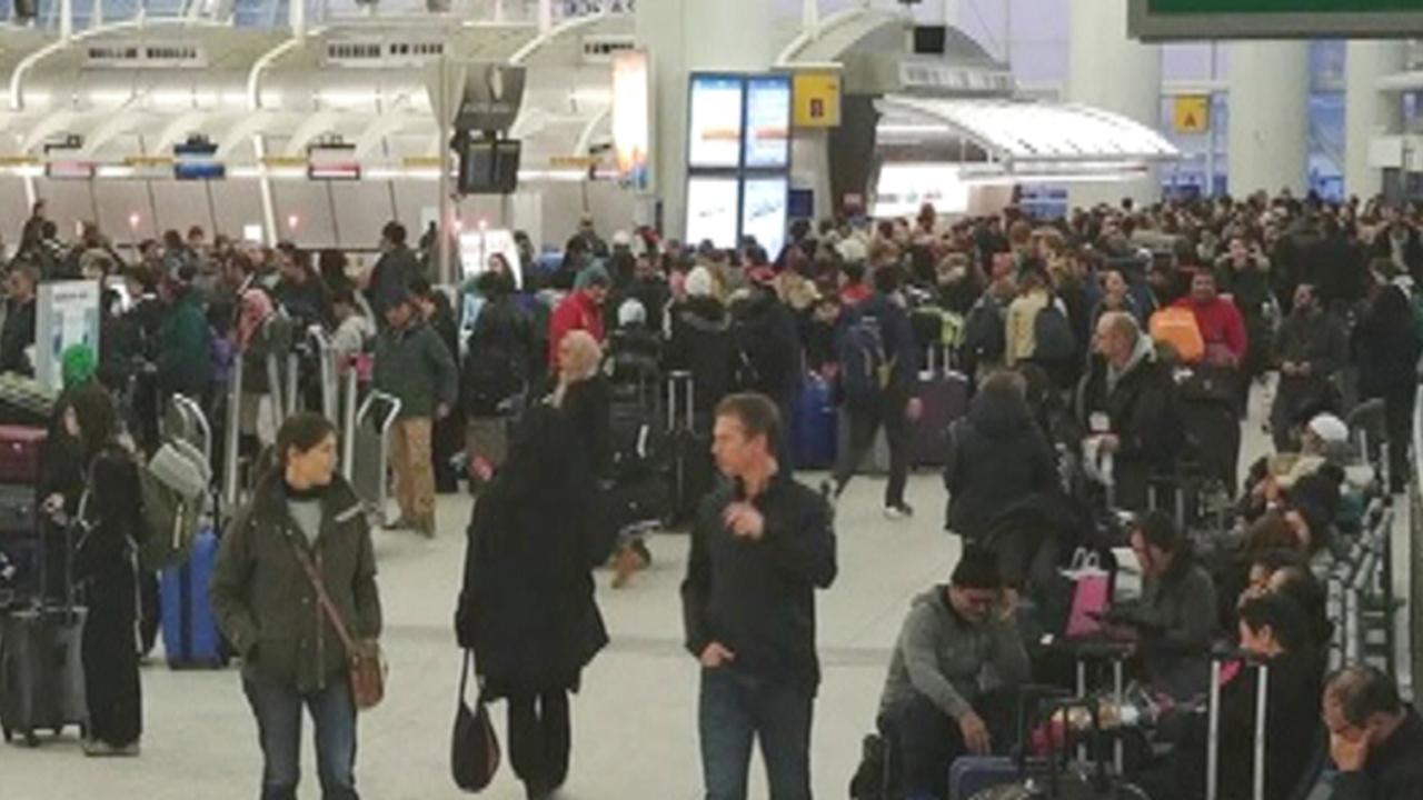 JFK flight backlog after winter storm causes major delays