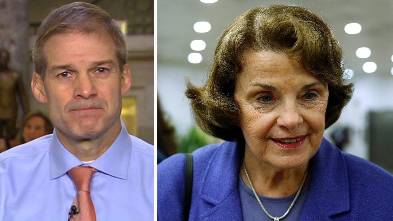 Rep. Jordan on Feinstein's release of Fusion GPS transcript