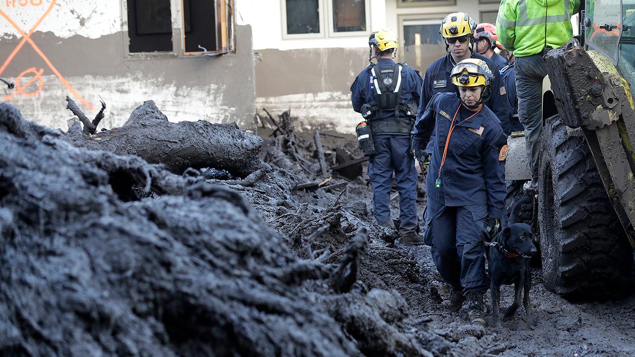 Penduduk Montecito yang menghindari pertempuran api setelah badai