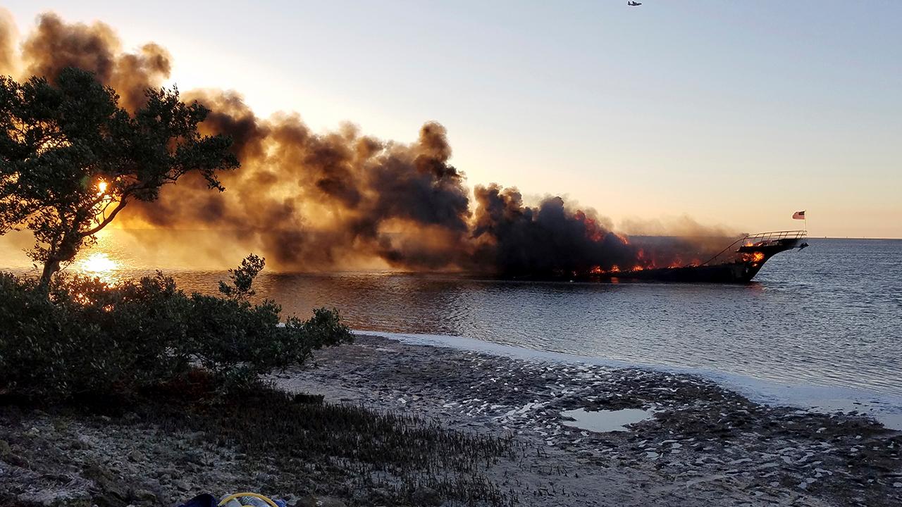 Casino boat bursts into flames in Florida
